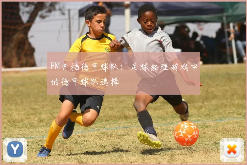 FM开档德甲球队：足球经理游戏中的德甲球队选择